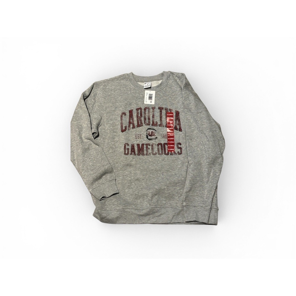 NWT South Carolina Gamecocks Sweatshirt Men's XLarge Gray Champion NCAA